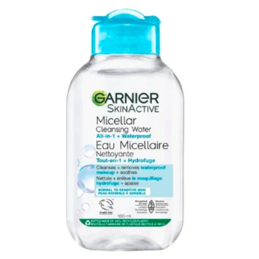 Garnier SkinActive Micellar Cleansing Water All-in-1 Waterproof 100ml * 3 New